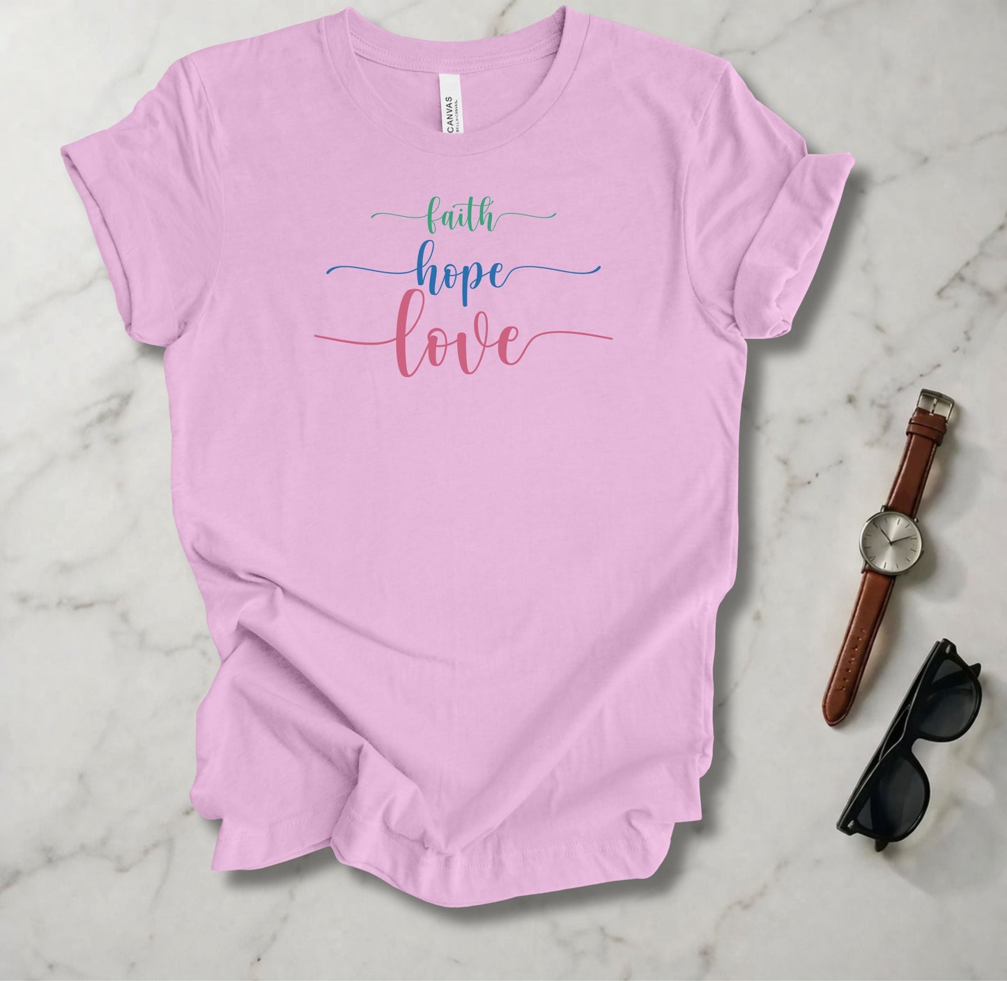 Faith, Hope, and Love T Shirt