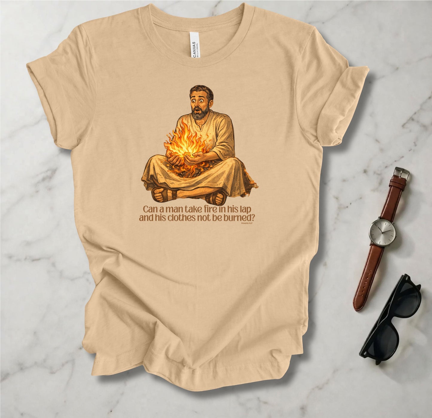 Fire In His Lap T Shirt