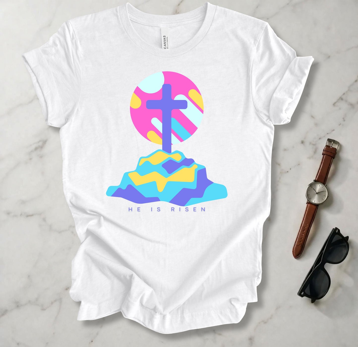 He Is Risen Retro 1 T Shirt