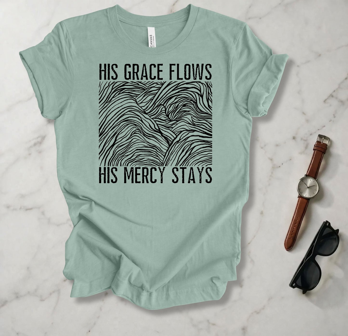 His Grace Flows T Shirt