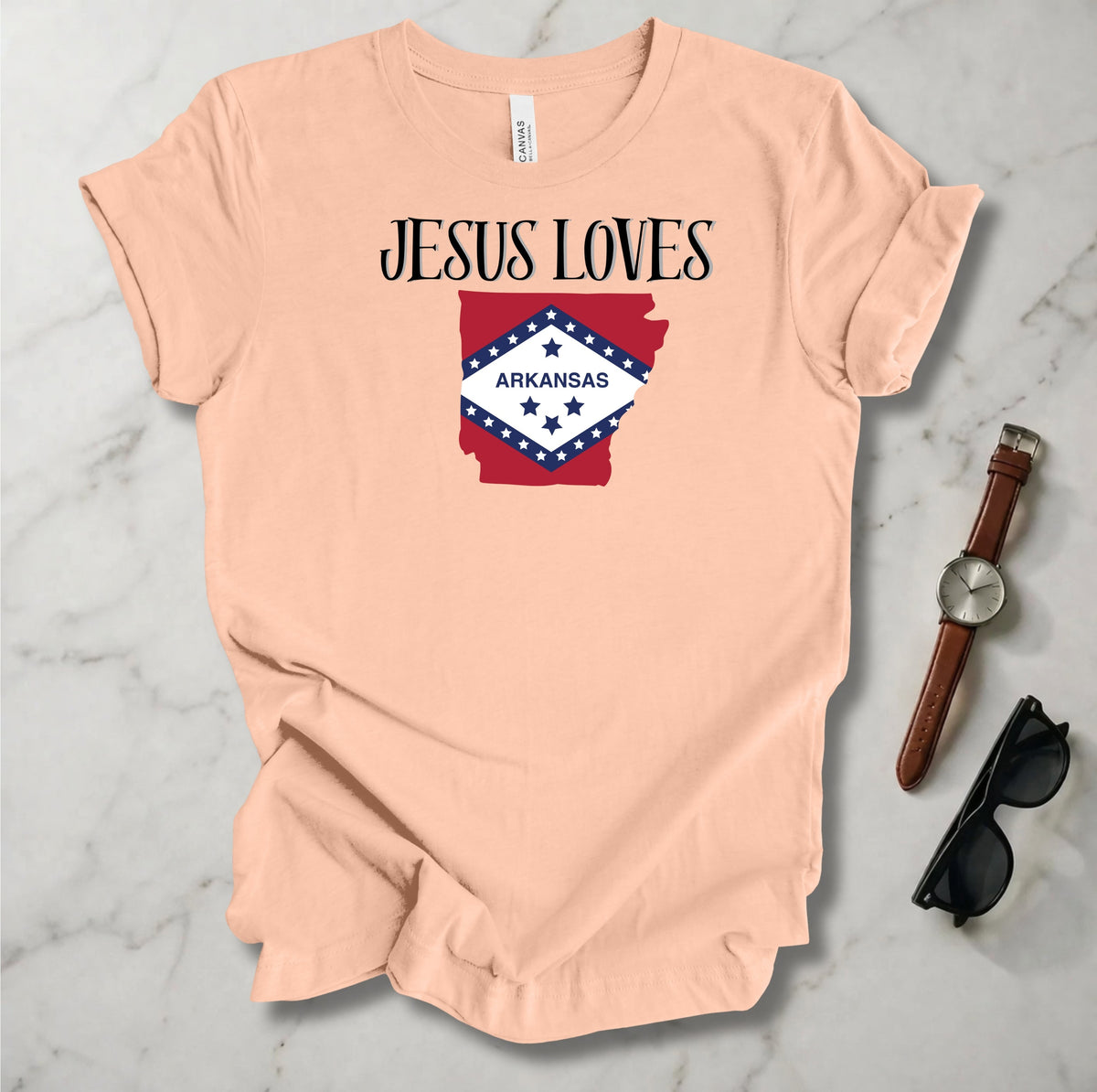 Jesus Loves Arkansas T Shirt