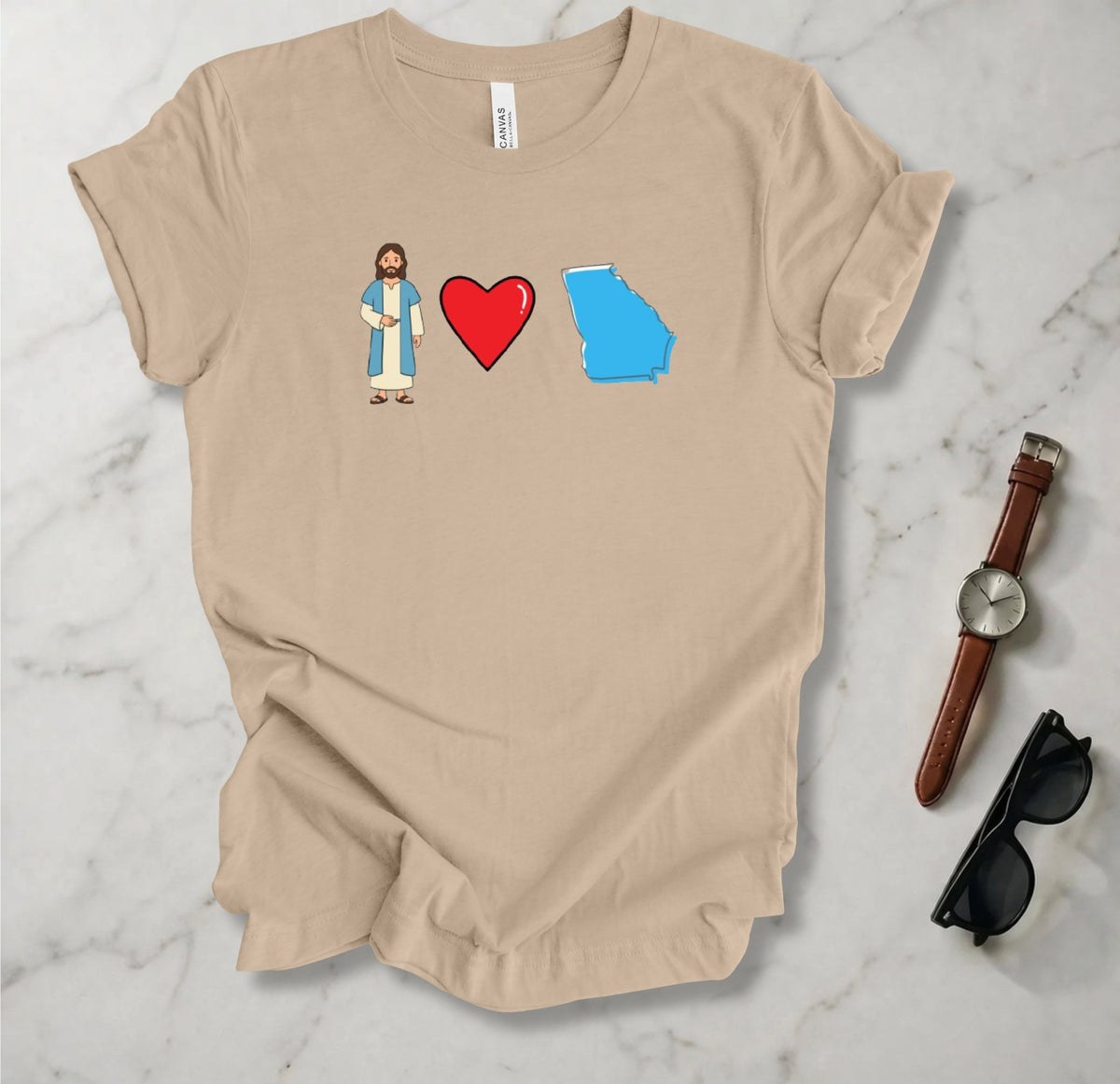 Jesus Loves Georgia 1 T Shirt