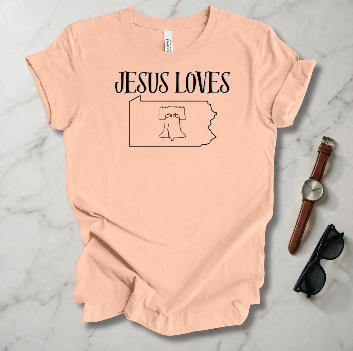 Jesus Loves Pennsylvania T Shirt