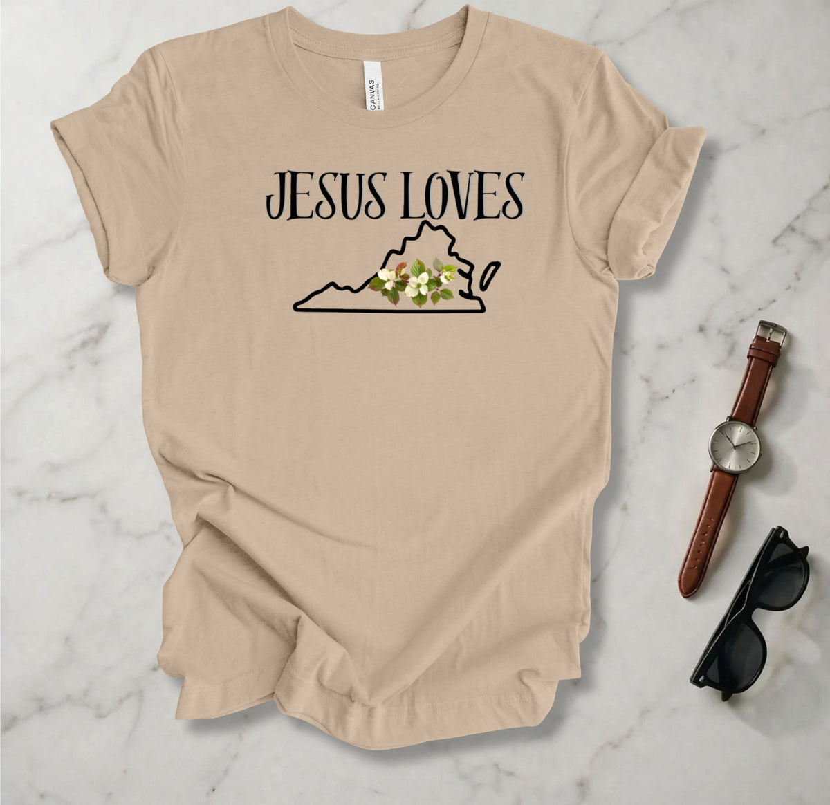 Jesus Loves Virginia T Shirt