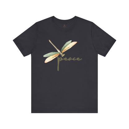 Green/Brown Dragonfly (Peace) T Shirt