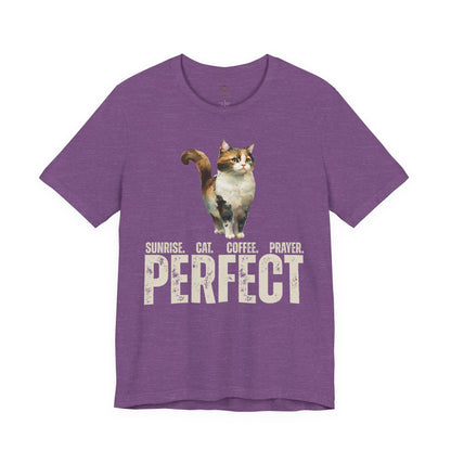 Sunrise, Coffee, Prayer, And A Cat T Shirt