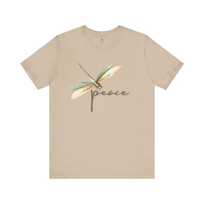 Green/Brown Dragonfly (Peace) T Shirt