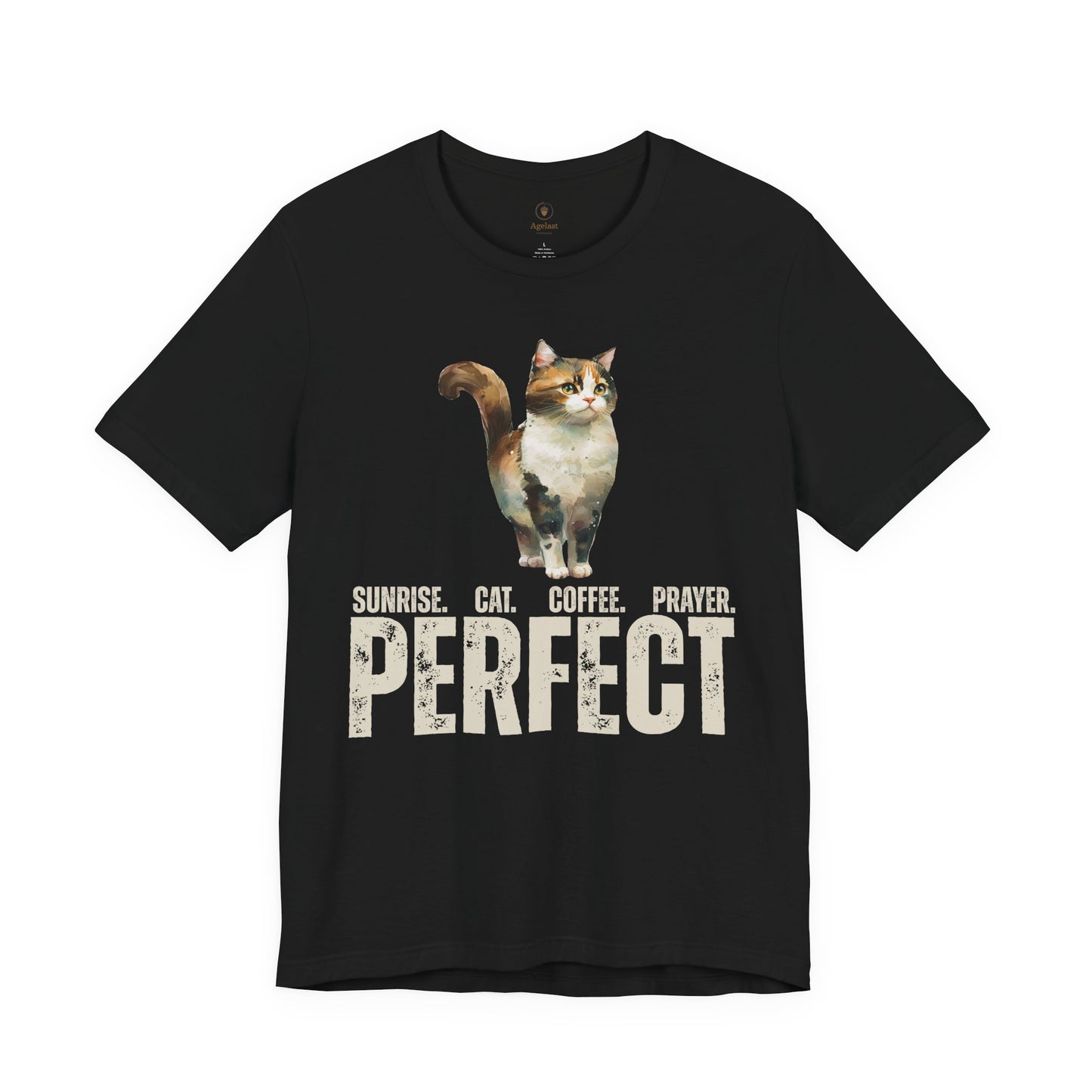 Sunrise, Coffee, Prayer, And A Cat T Shirt