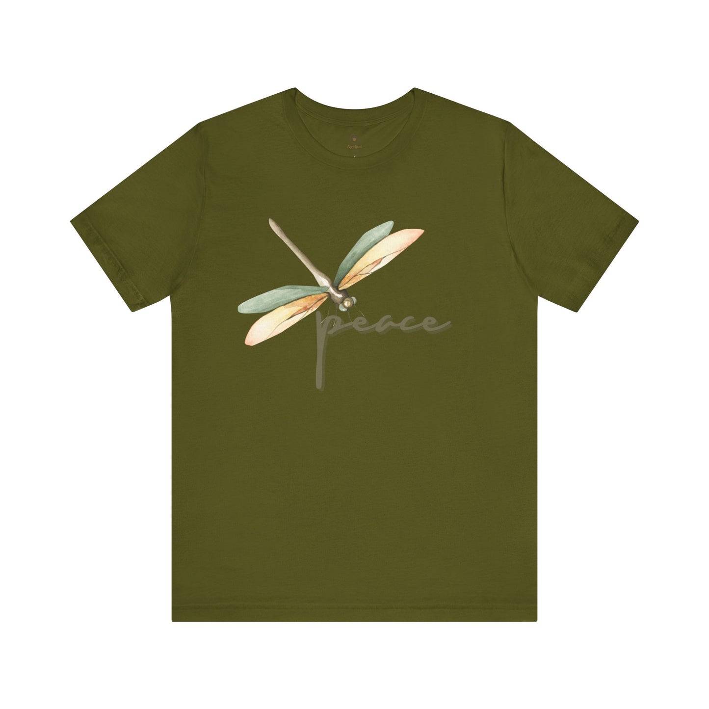 Green/Brown Dragonfly (Peace) T Shirt
