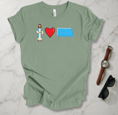 Jesus Loves Kansas 1 T Shirt