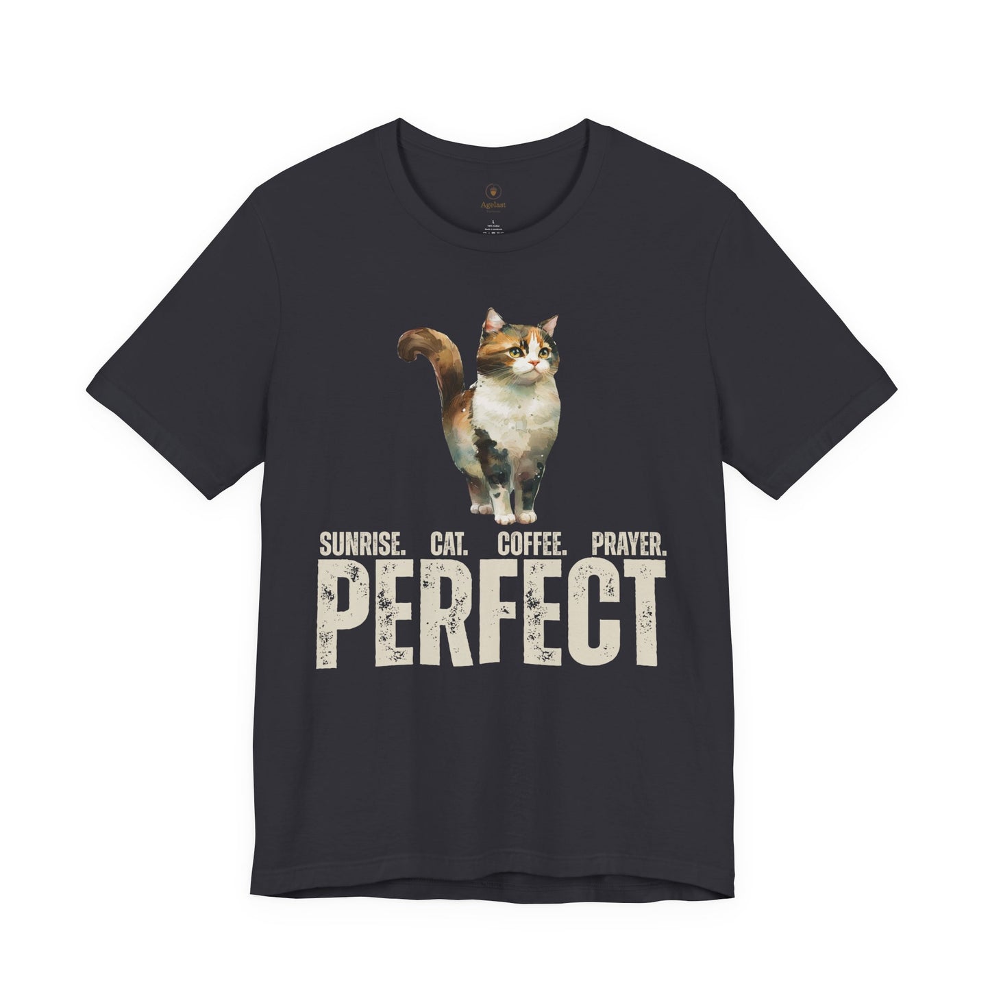 Sunrise, Coffee, Prayer, And A Cat T Shirt