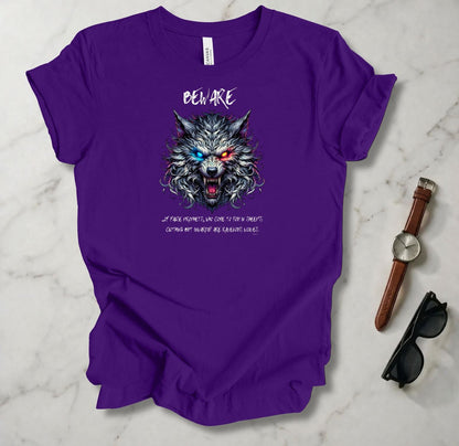 Beware The Wolf T Shirt