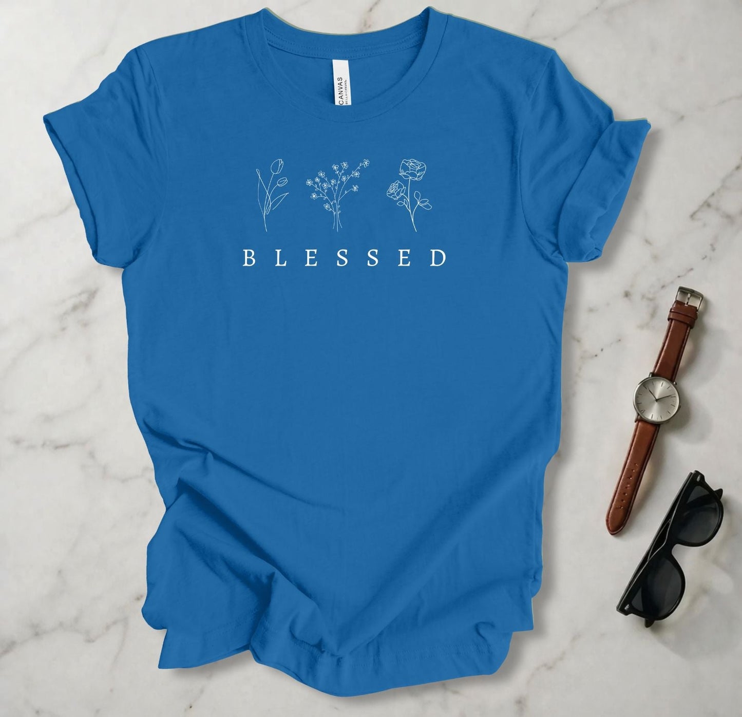 Blessed (Flowers) T Shirt