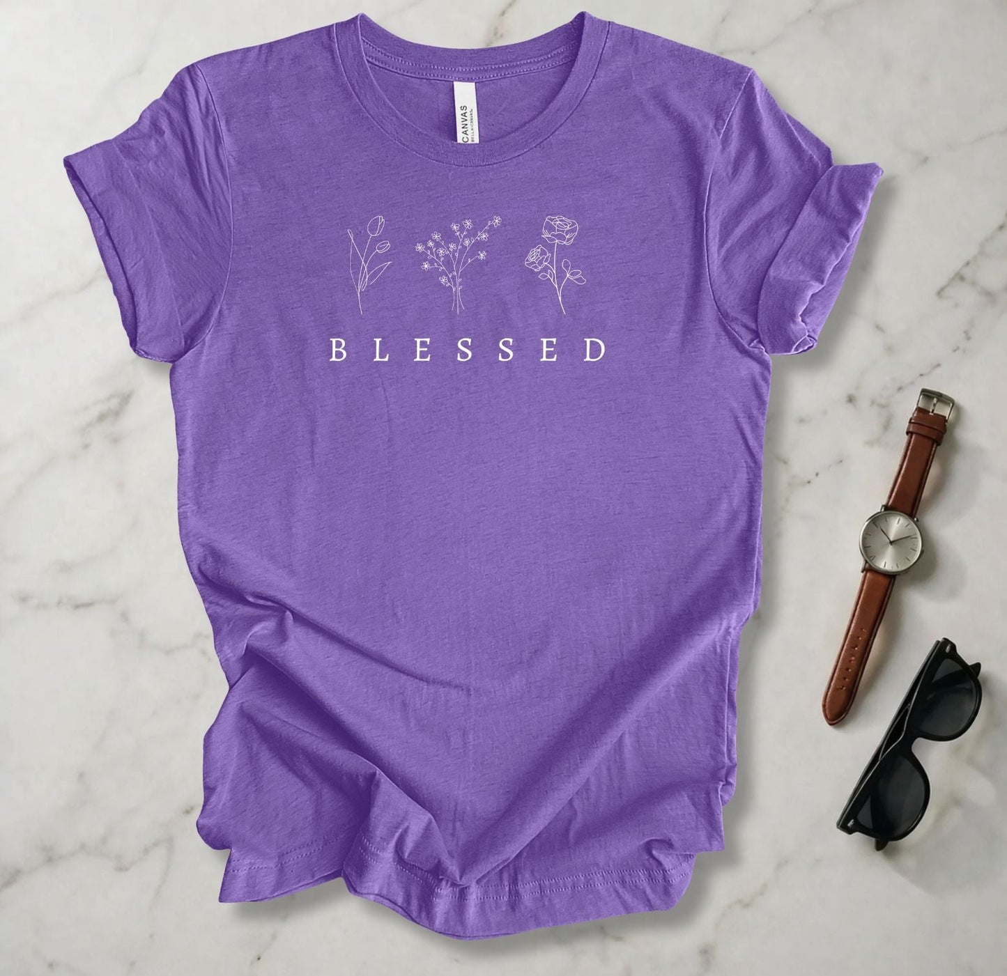 Blessed (Flowers) T Shirt