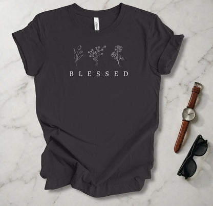 Blessed (Flowers) T Shirt