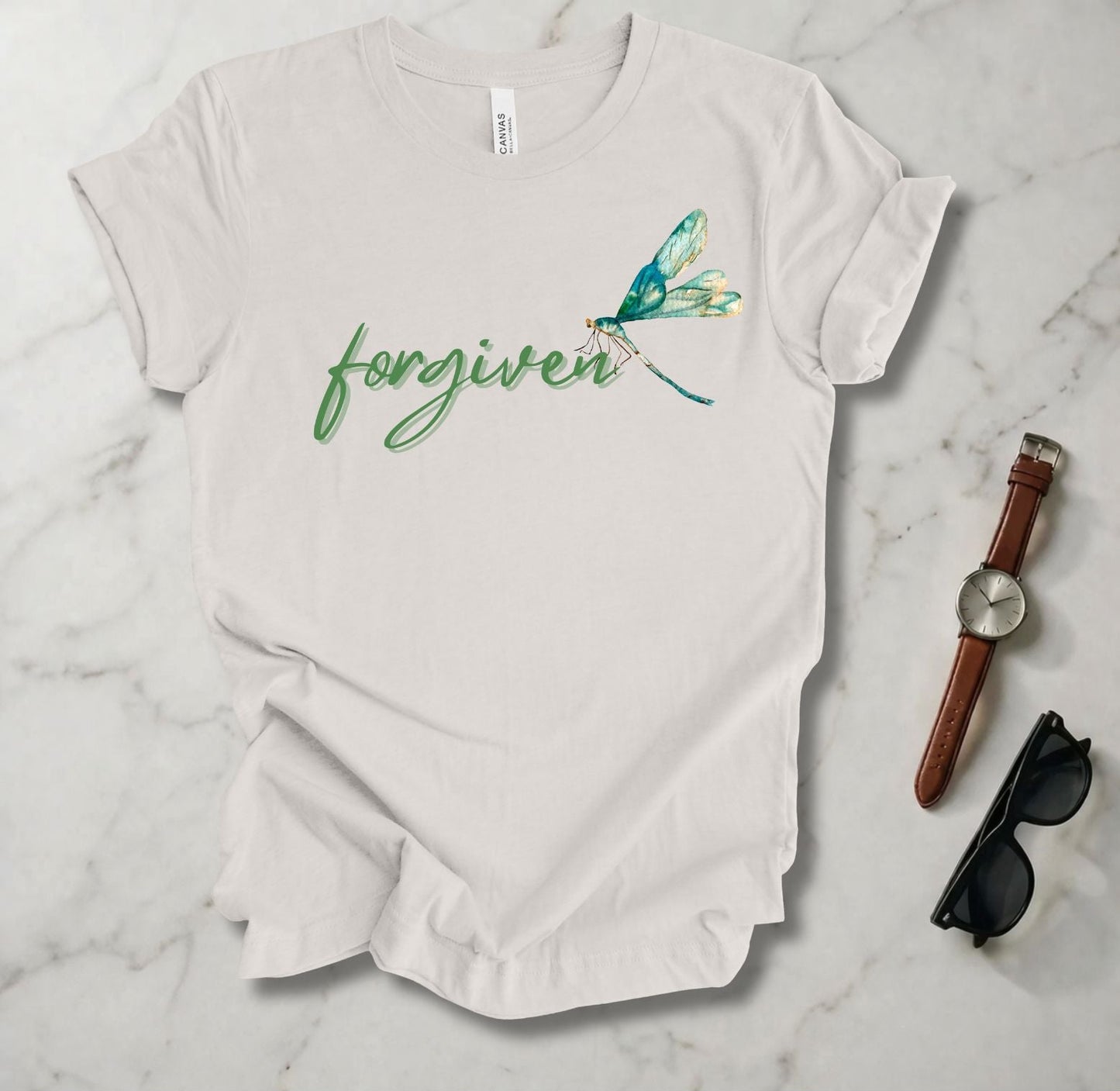 Blue Green Dragonfly (Forgiven) T Shirt