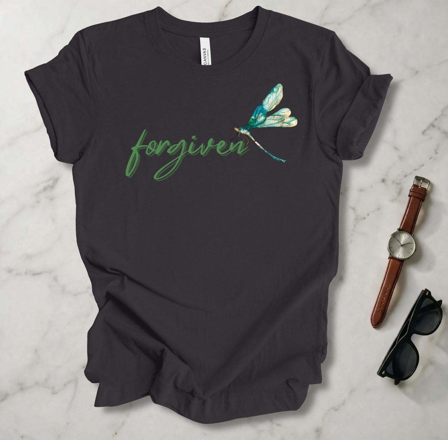 Blue Green Dragonfly (Forgiven) T Shirt