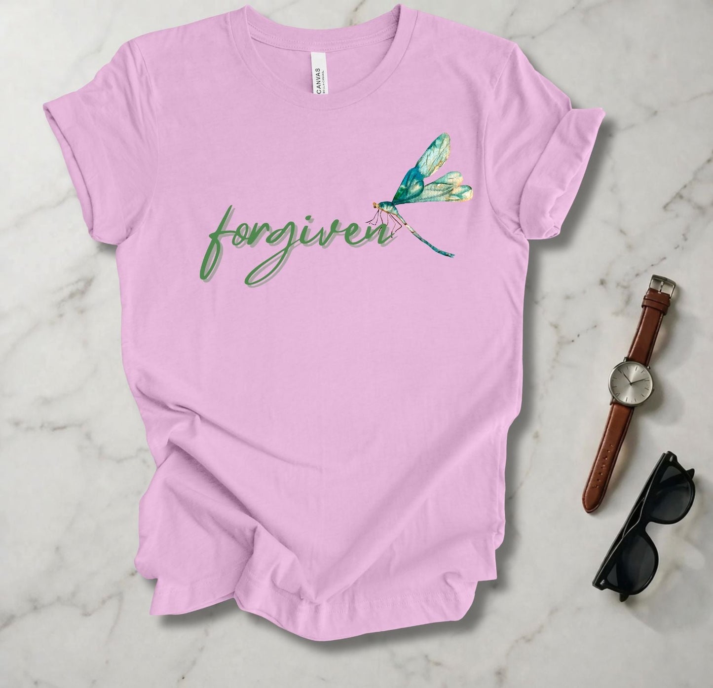 Blue Green Dragonfly (Forgiven) T Shirt