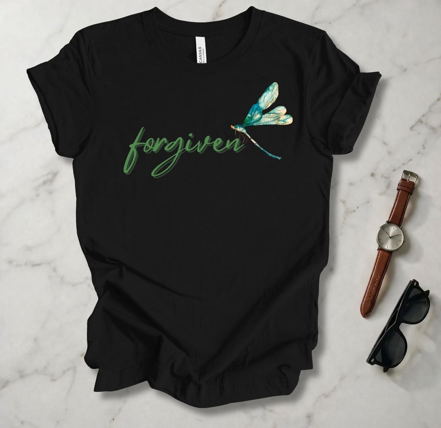 Blue Green Dragonfly (Forgiven) T Shirt
