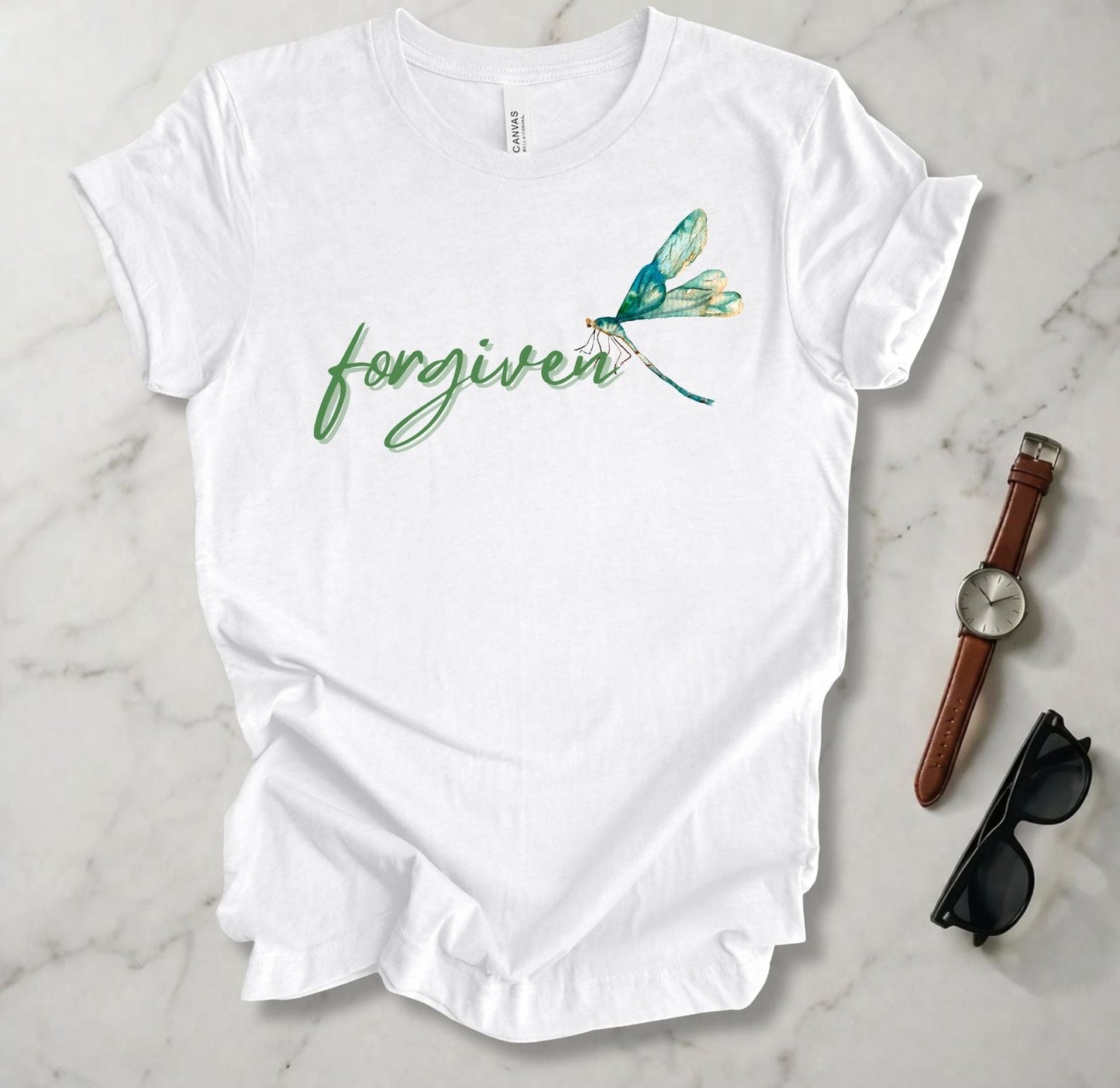 Blue Green Dragonfly (Forgiven) T Shirt