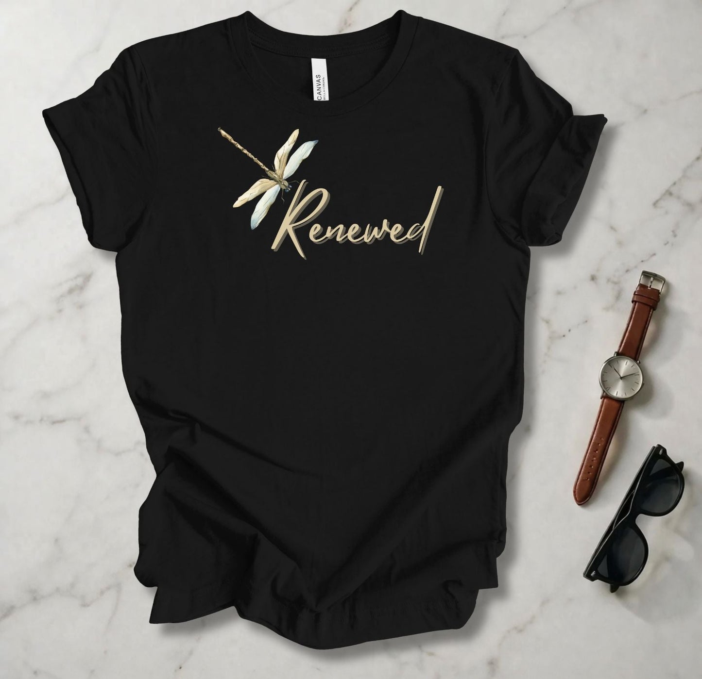Brown Dragonfly (Renewed) T Shirt