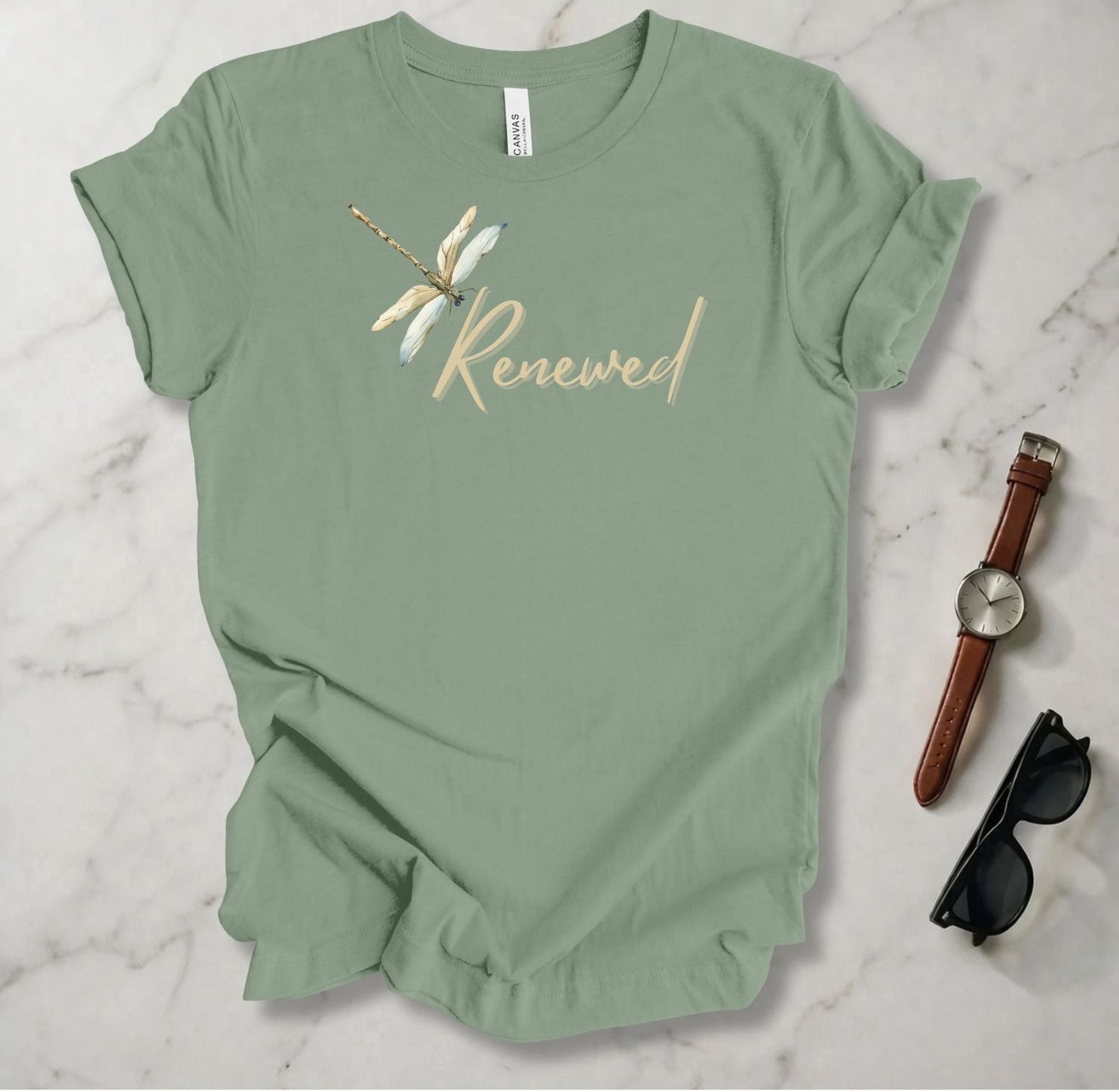 Brown Dragonfly (Renewed) T Shirt