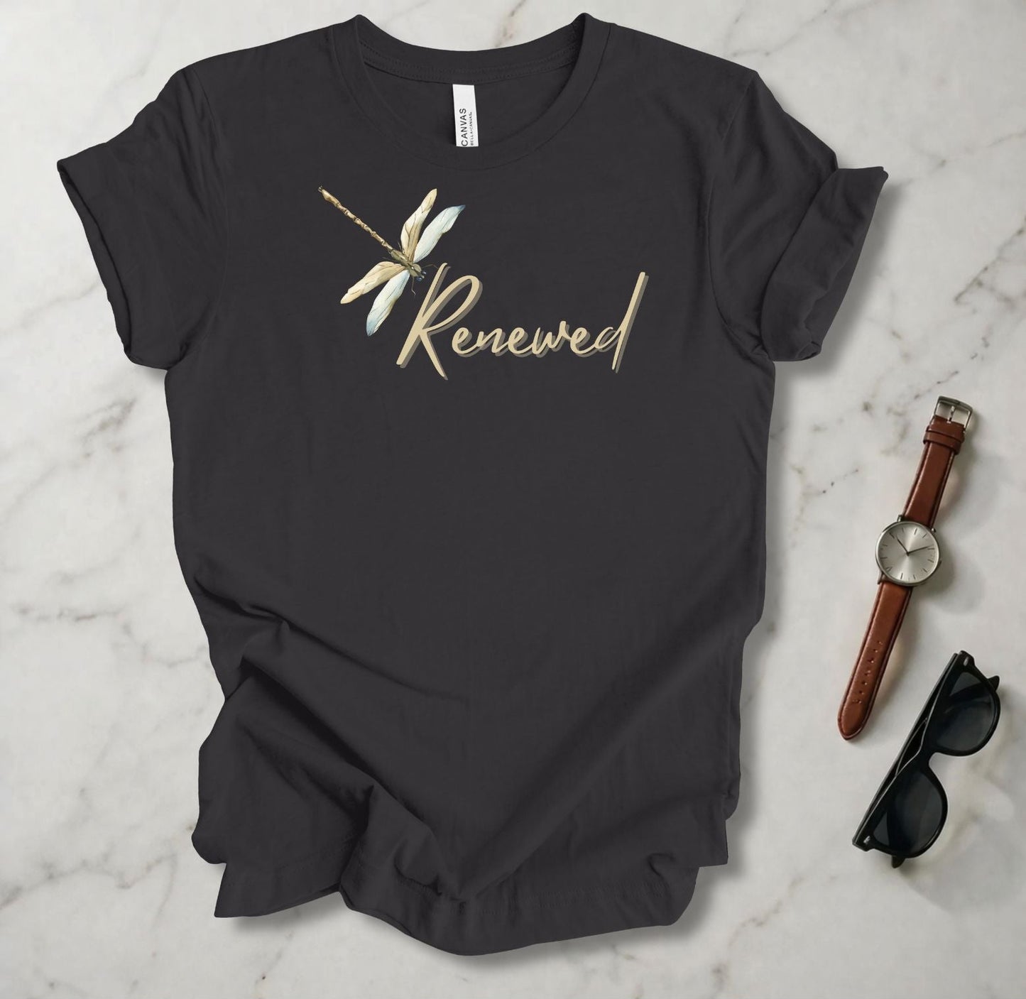 Brown Dragonfly (Renewed) T Shirt