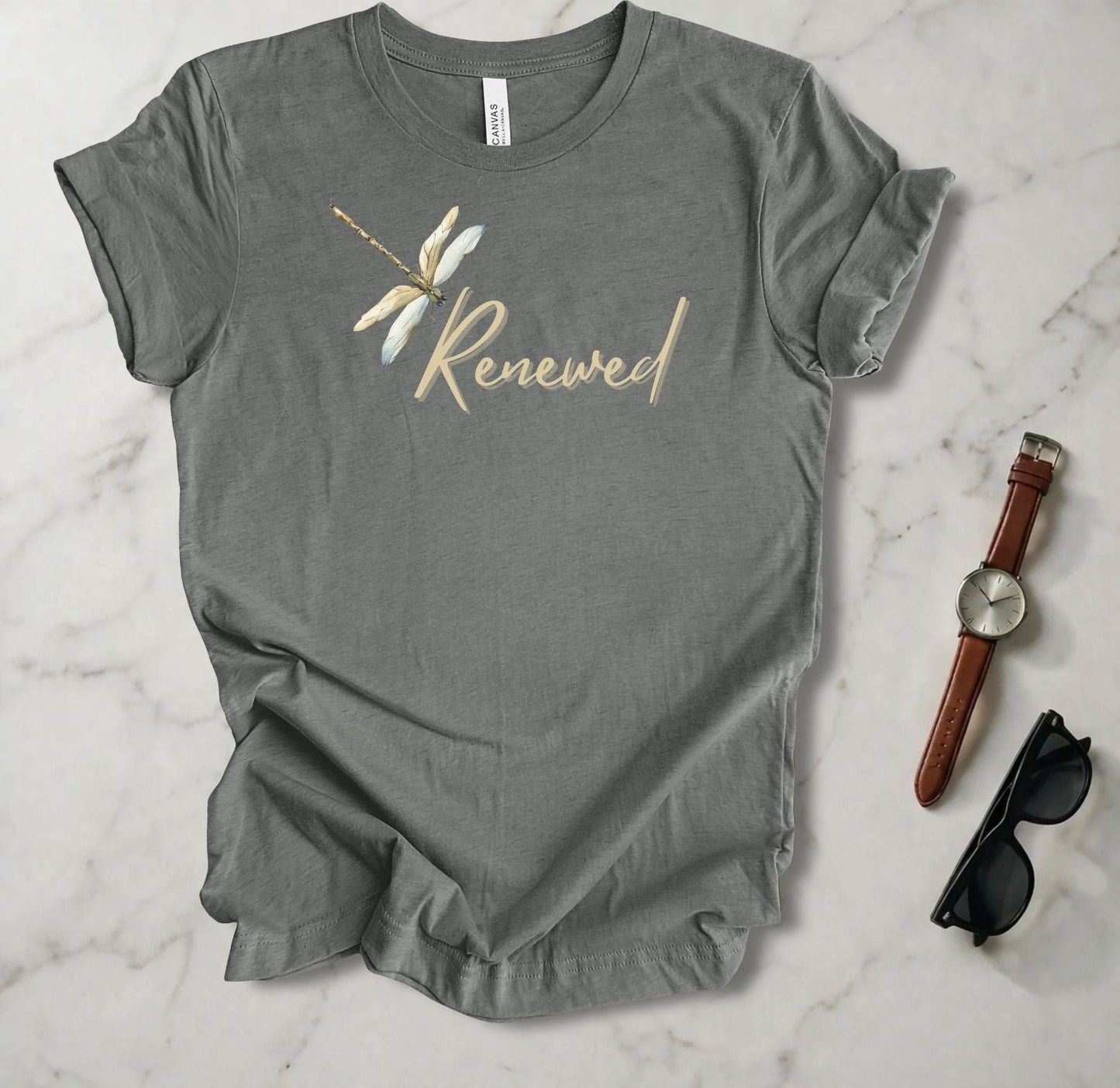 Brown Dragonfly (Renewed) T Shirt