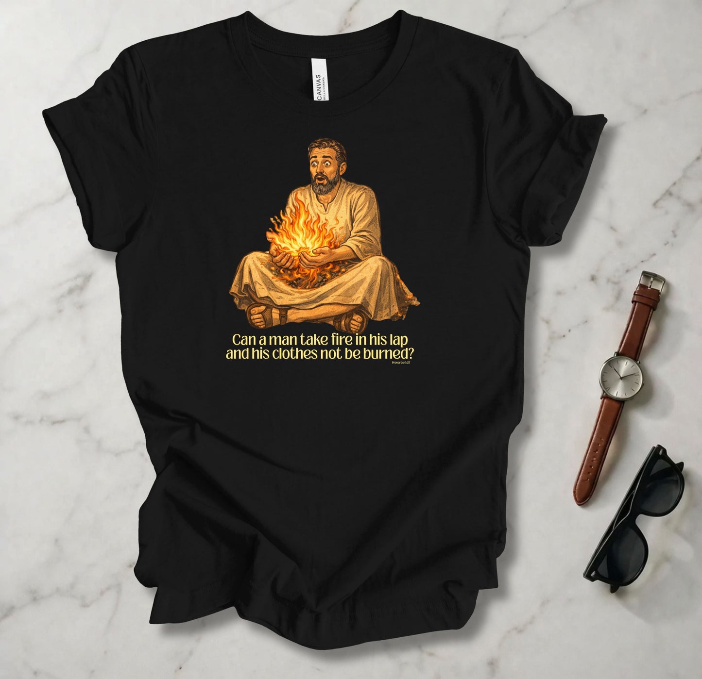 Fire In His Lap T Shirt