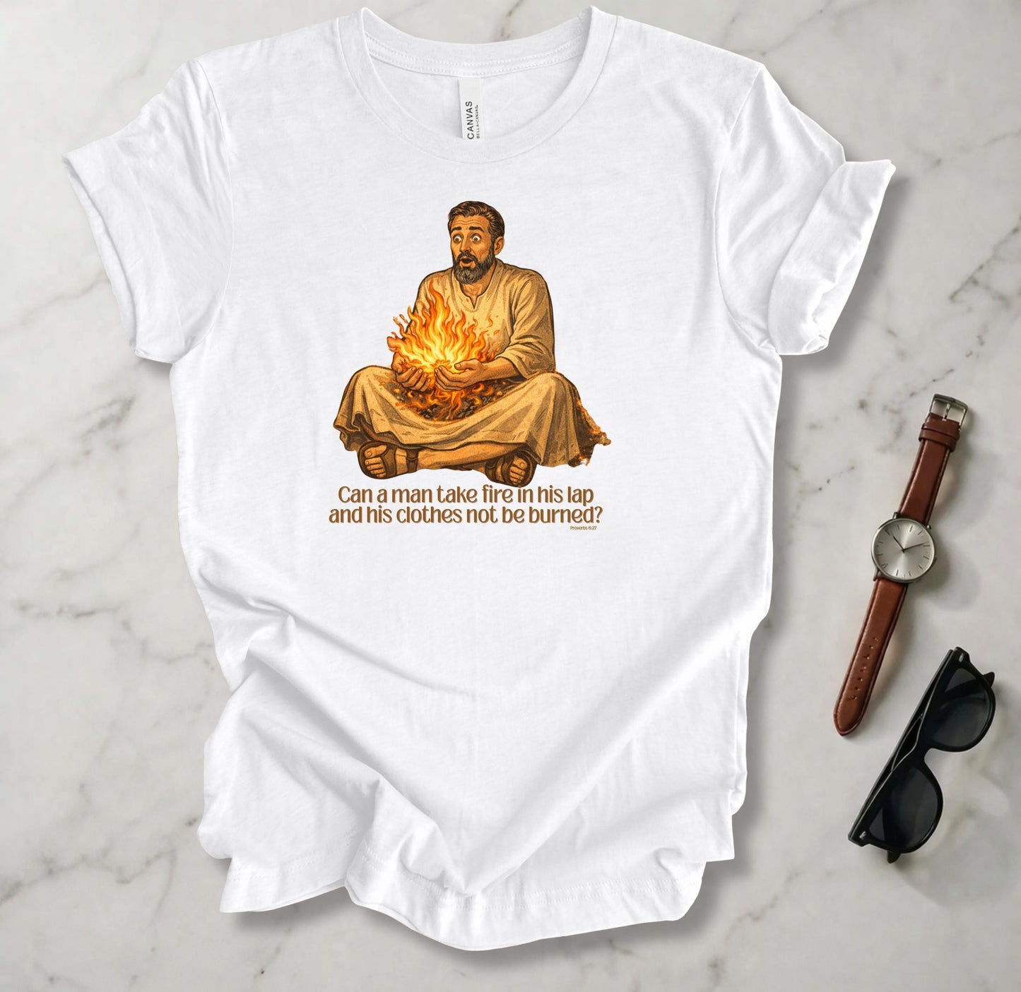 Fire In His Lap T Shirt
