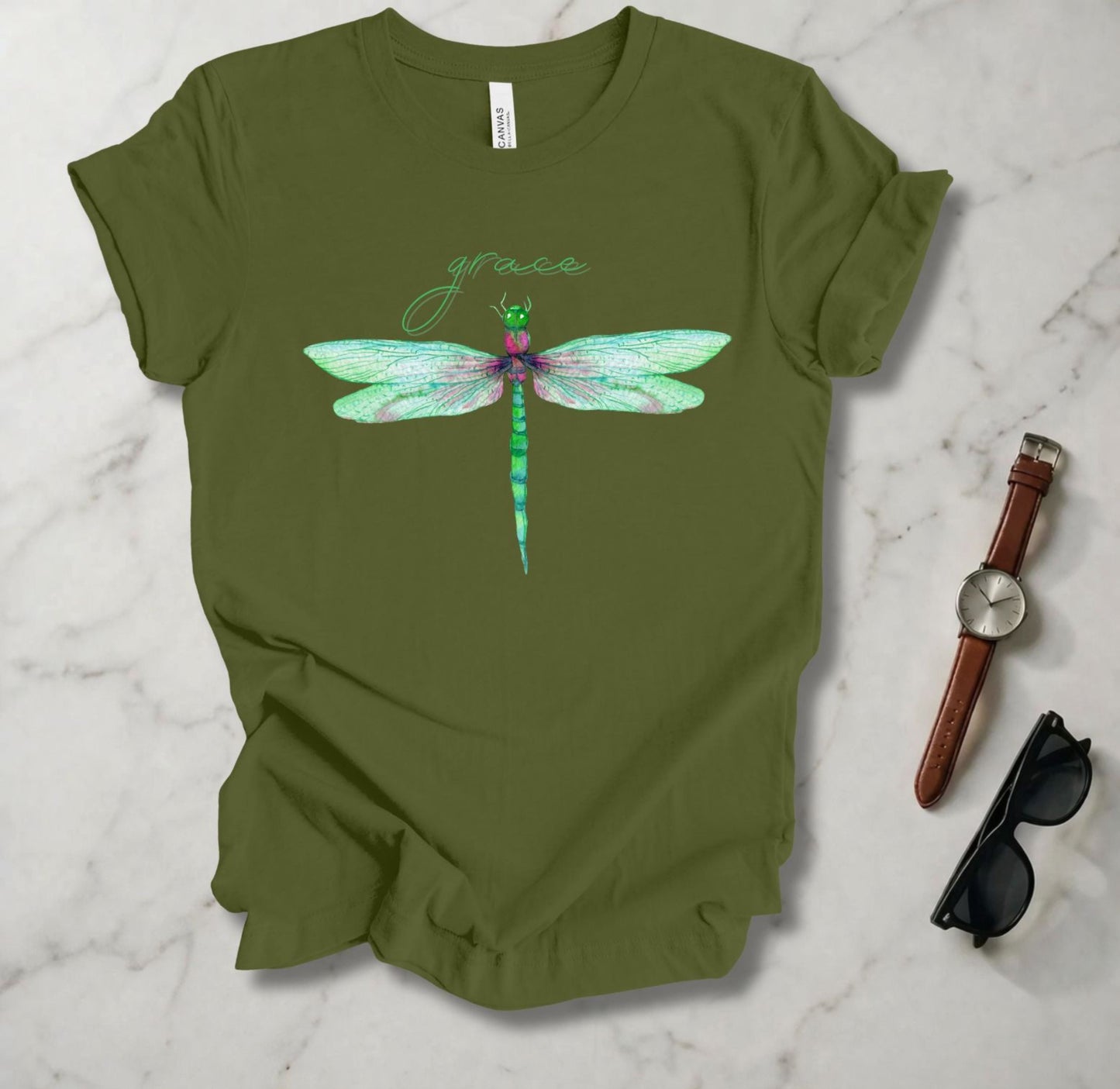 Green Dragonfly (Grace) T Shirt