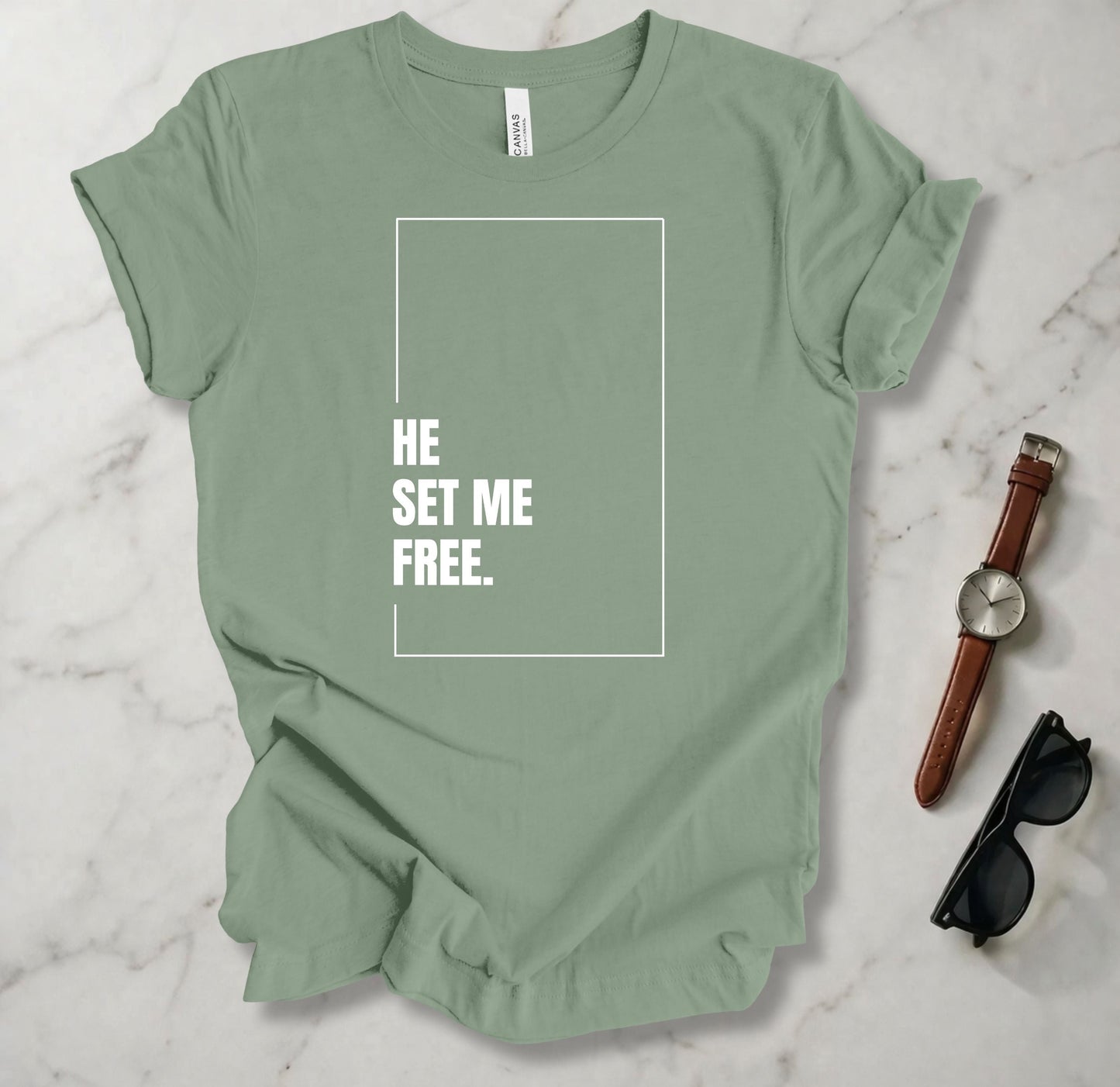 He Set Me Free T Shirt