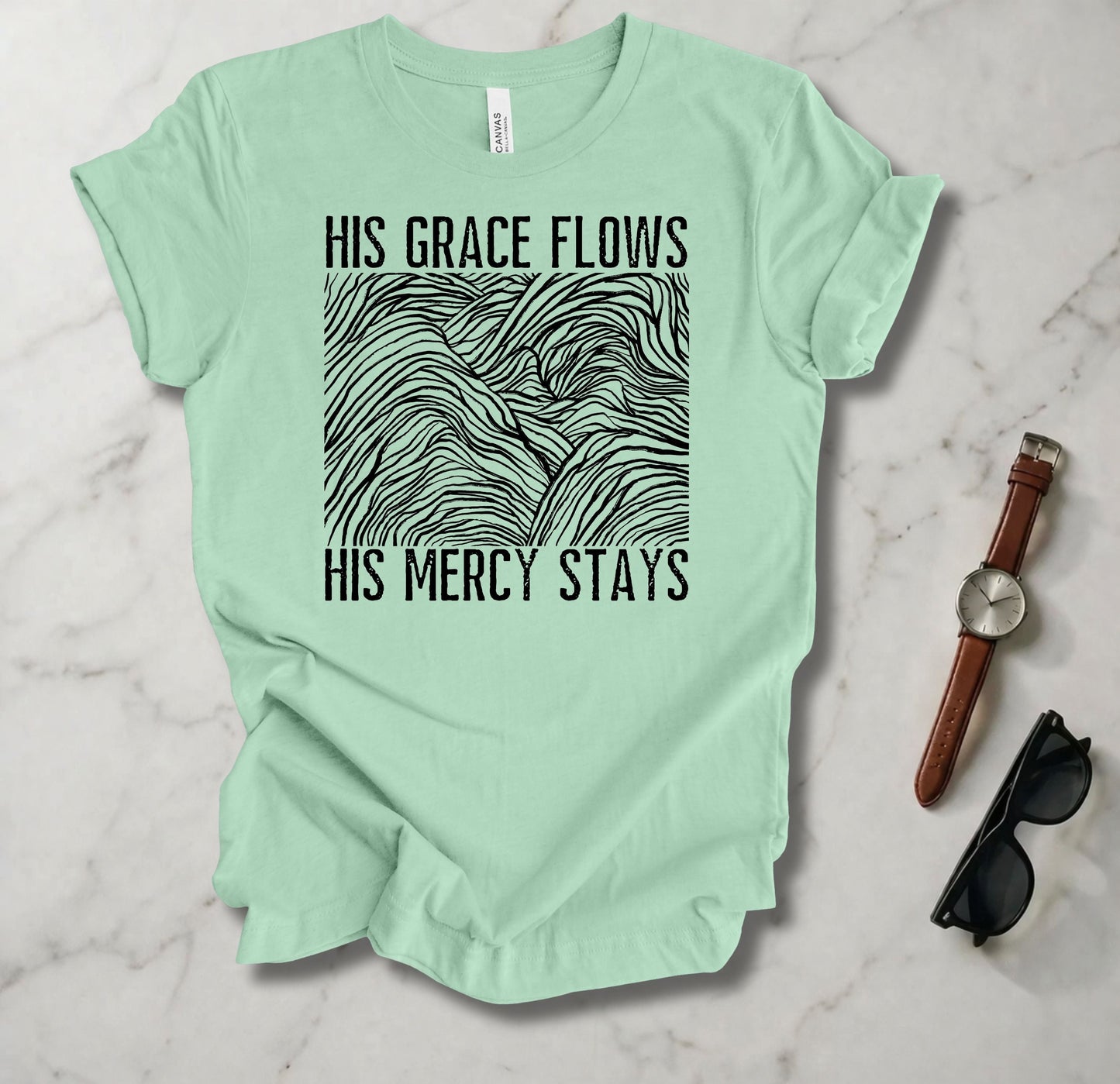 His Grace Flows T Shirt