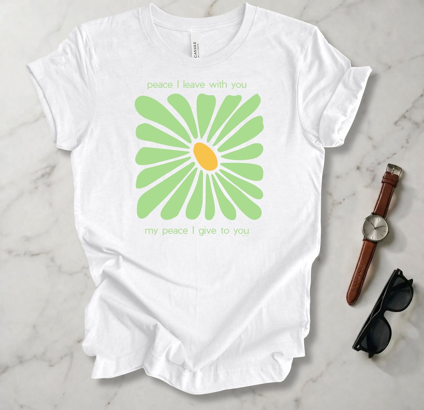 His Peace Was Left WIth Us T Shirt