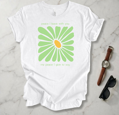 His Peace Was Left WIth Us T Shirt