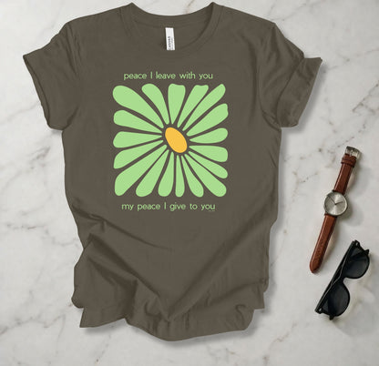 His Peace Was Left WIth Us T Shirt
