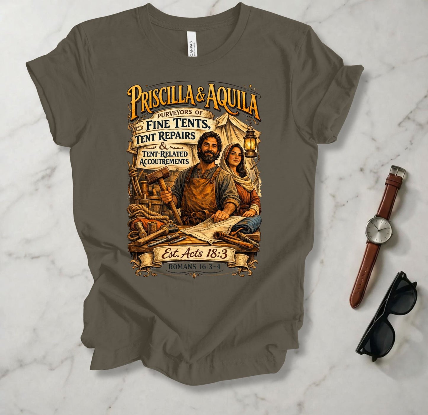 Priscilla And Aquila T Shirt