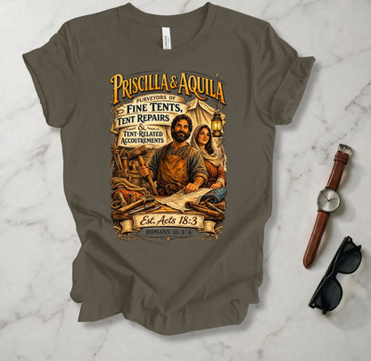Priscilla And Aquila T Shirt