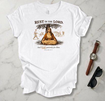 Rest In The Lord (woman) T Shirt