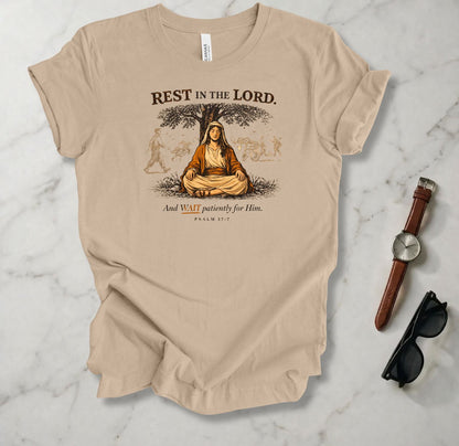 Rest In The Lord (woman) T Shirt
