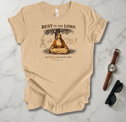 Rest In The Lord (woman) T Shirt