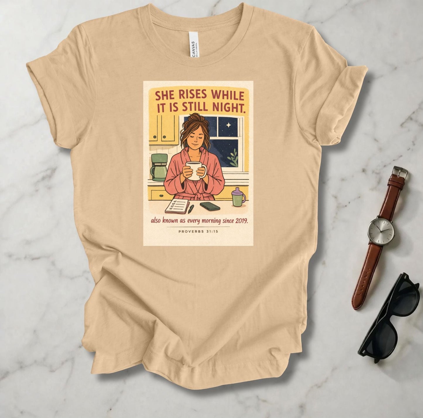 She Rises While It Is Still Night T Shirt
