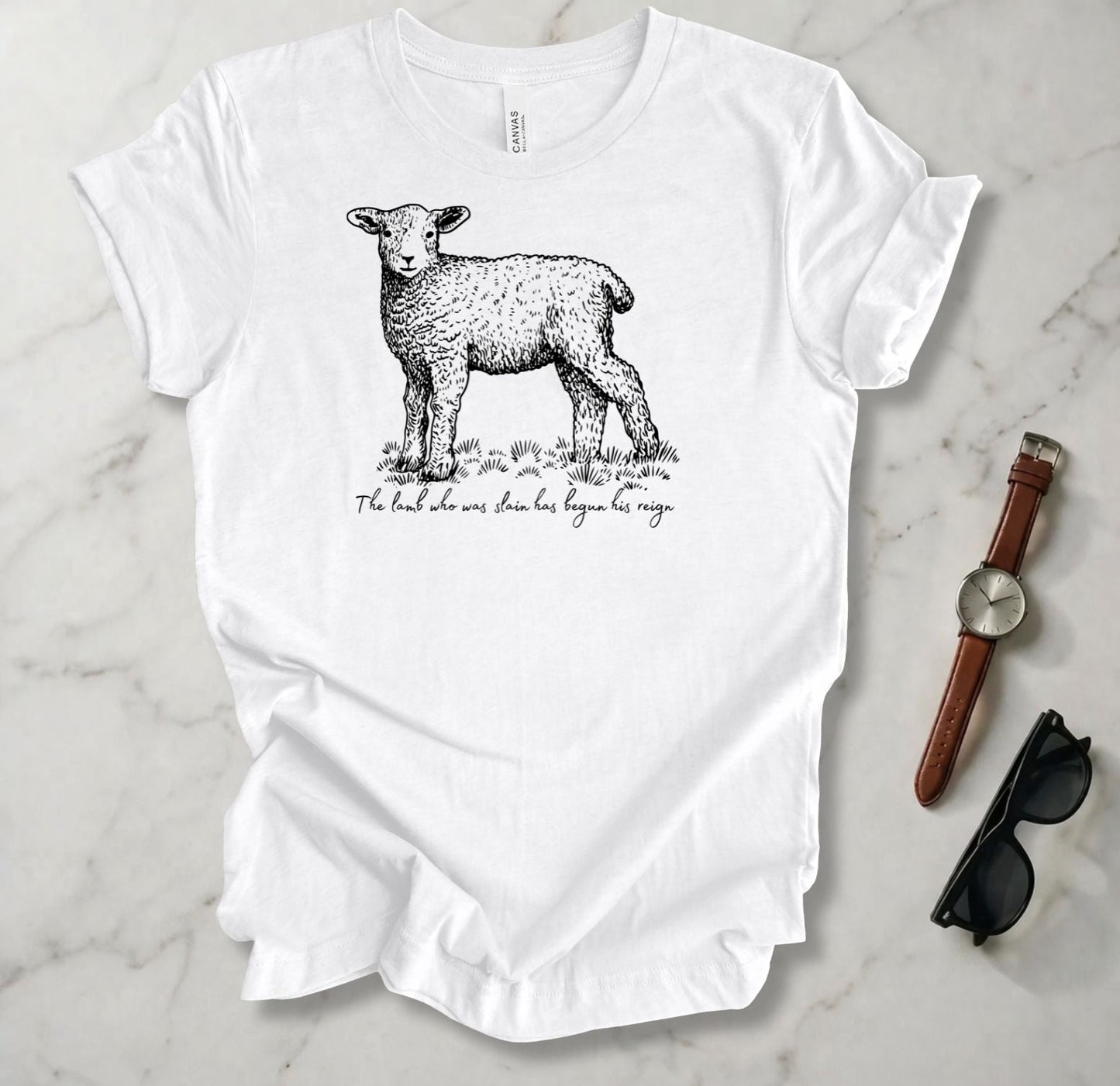 The Lamb Who Was Slain Has Begun His Reign T Shirt
