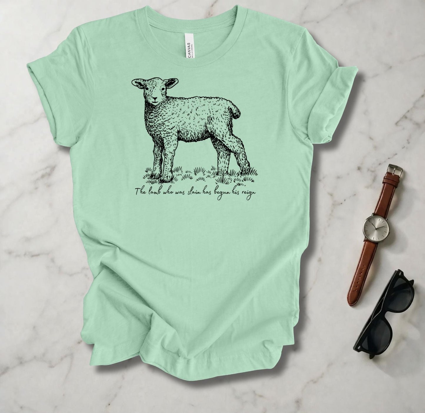 The Lamb Who Was Slain Has Begun His Reign T Shirt
