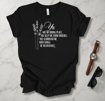 You Are My Hiding Place T Shirt