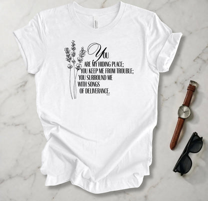 You Are My Hiding Place T Shirt