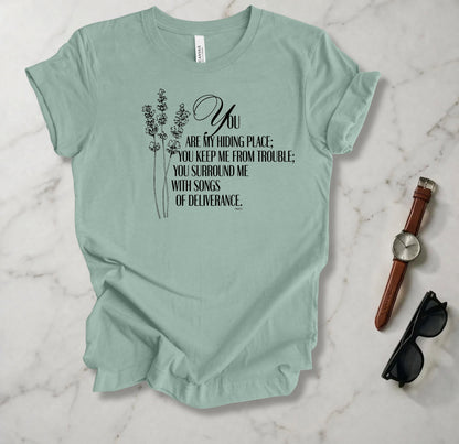 You Are My Hiding Place T Shirt