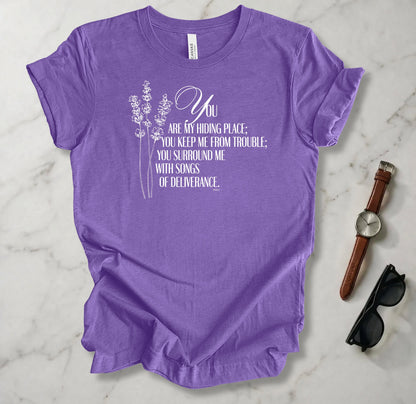 You Are My Hiding Place T Shirt