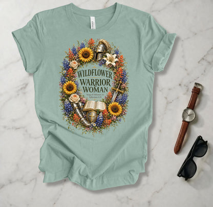 Wildflower Warrior Woman T Shirt