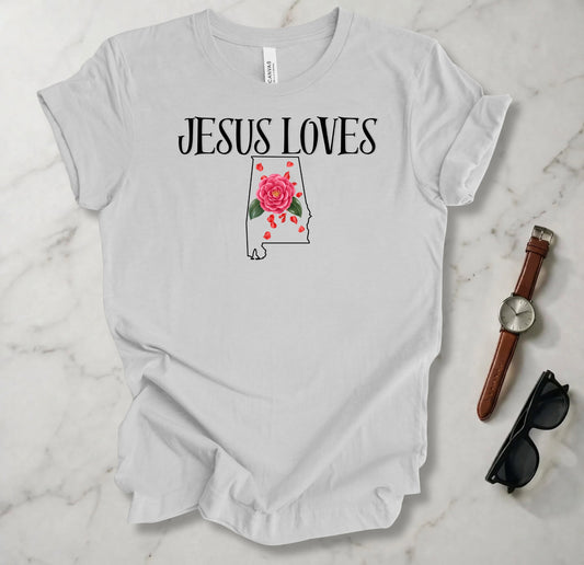 Jesus Loves Alabama T Shirt